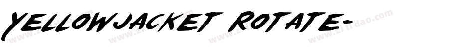 Yellowjacket Rotate字体转换